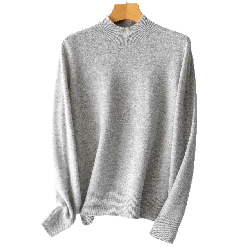 Women's fine knit roll neck with slightly tailored fit and ribbed cuffs Chichicherry