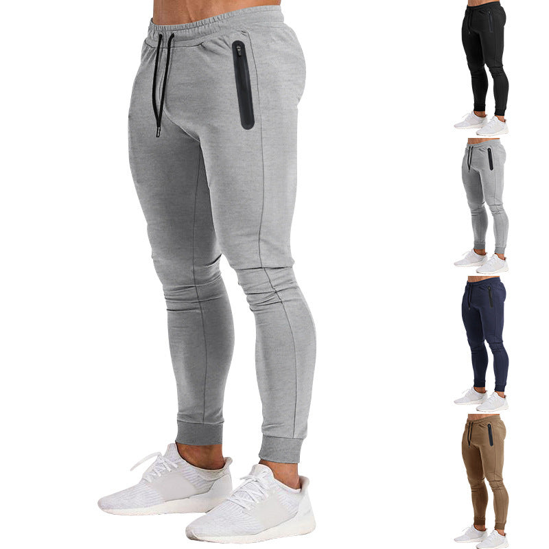 Men's slim-fit jogging pants with zip pockets and drawstring Chichicherry