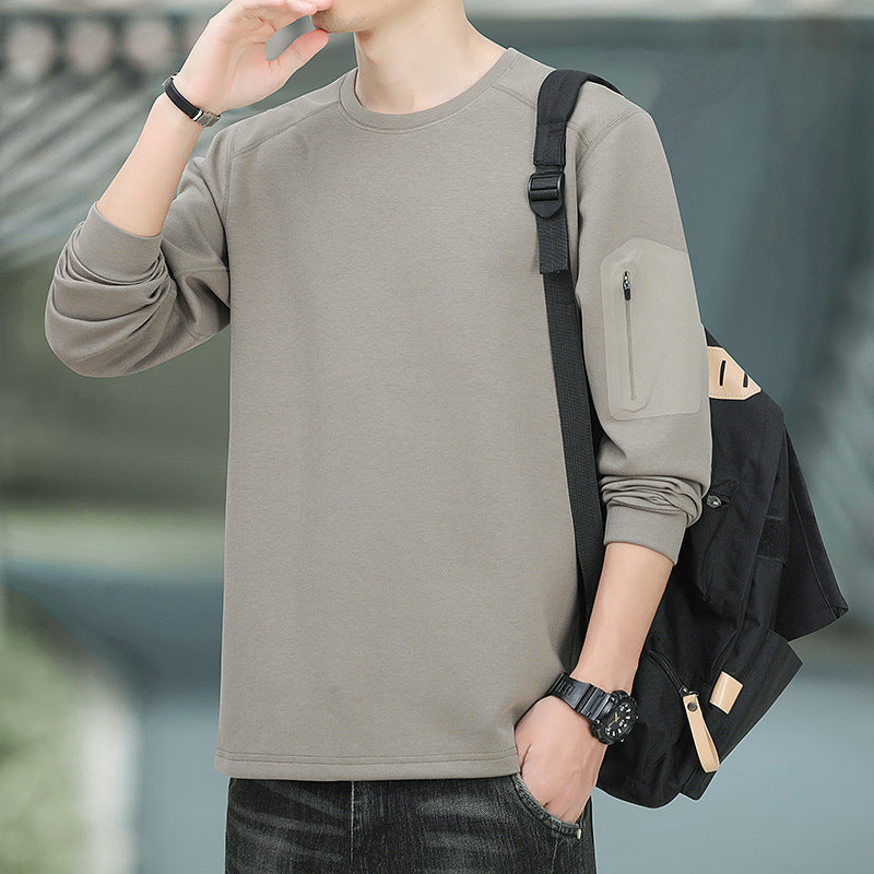 Men's Oversized Sweatshirt with contrasting side pockets and soft fleece lining Chichicherry