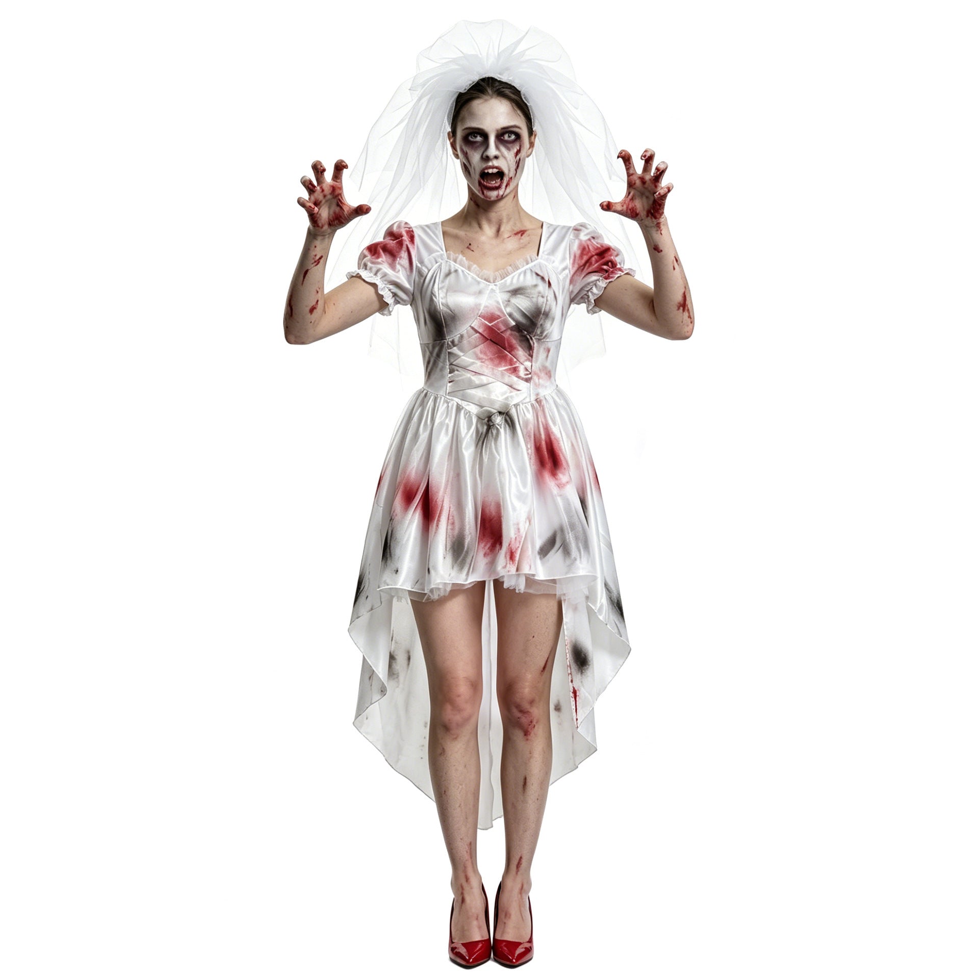Women Scary Wedding Bride Dress Chichicherry