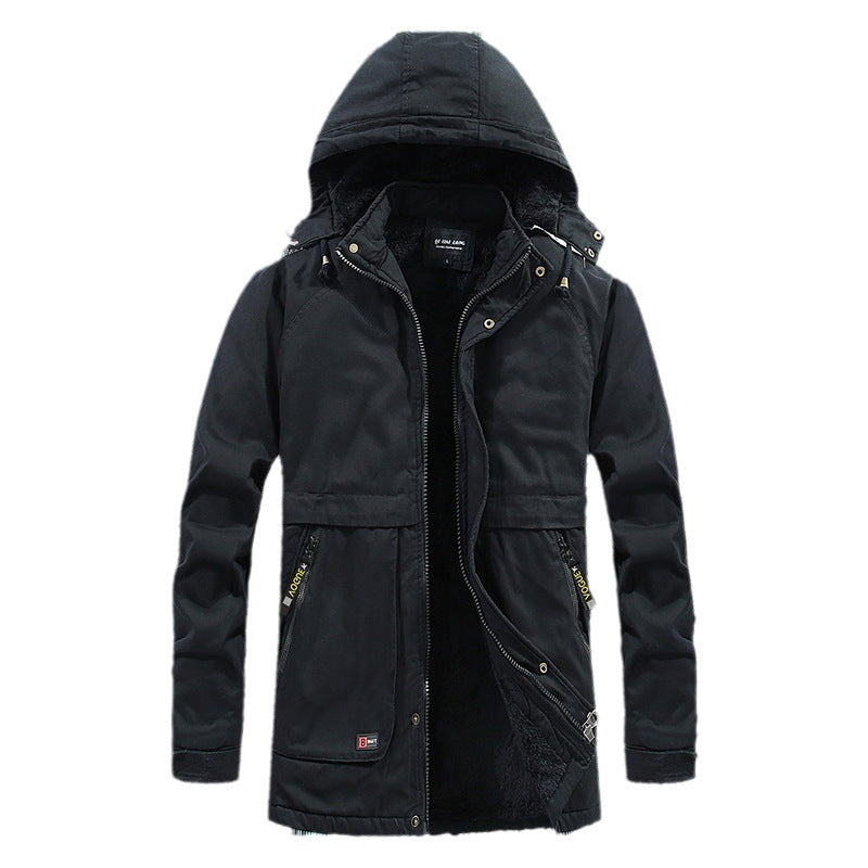 Men's padded parka with hood and soft teddy lining Chichicherry