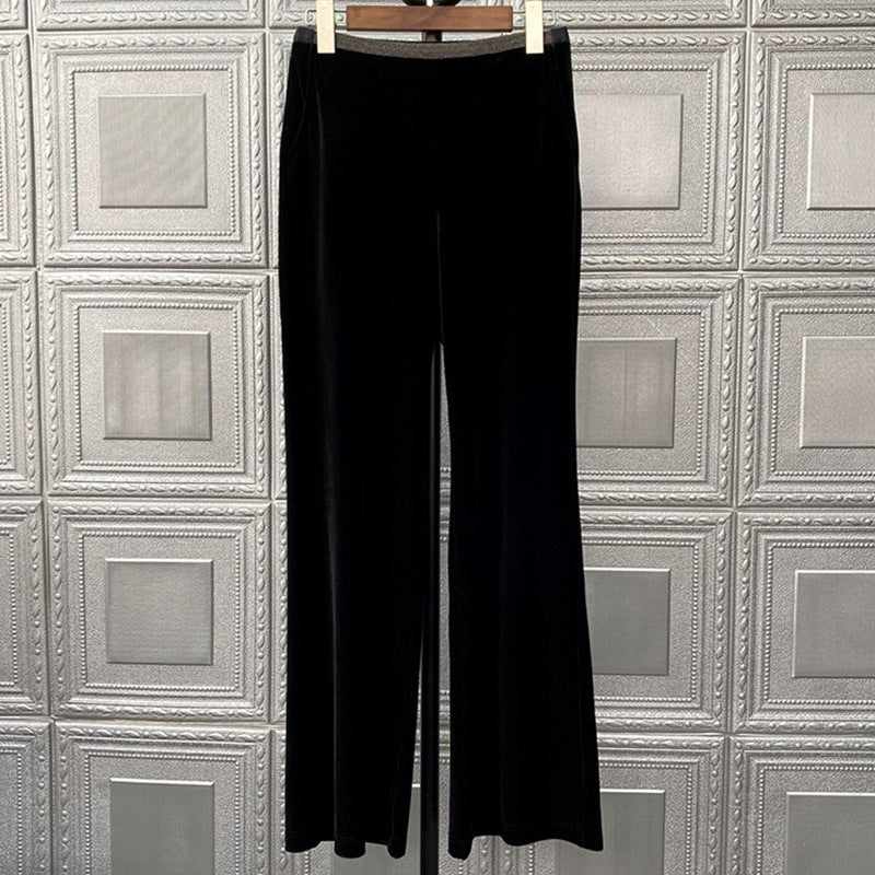 Women Comfortable and Elegant Velvet Pants Chichicherry