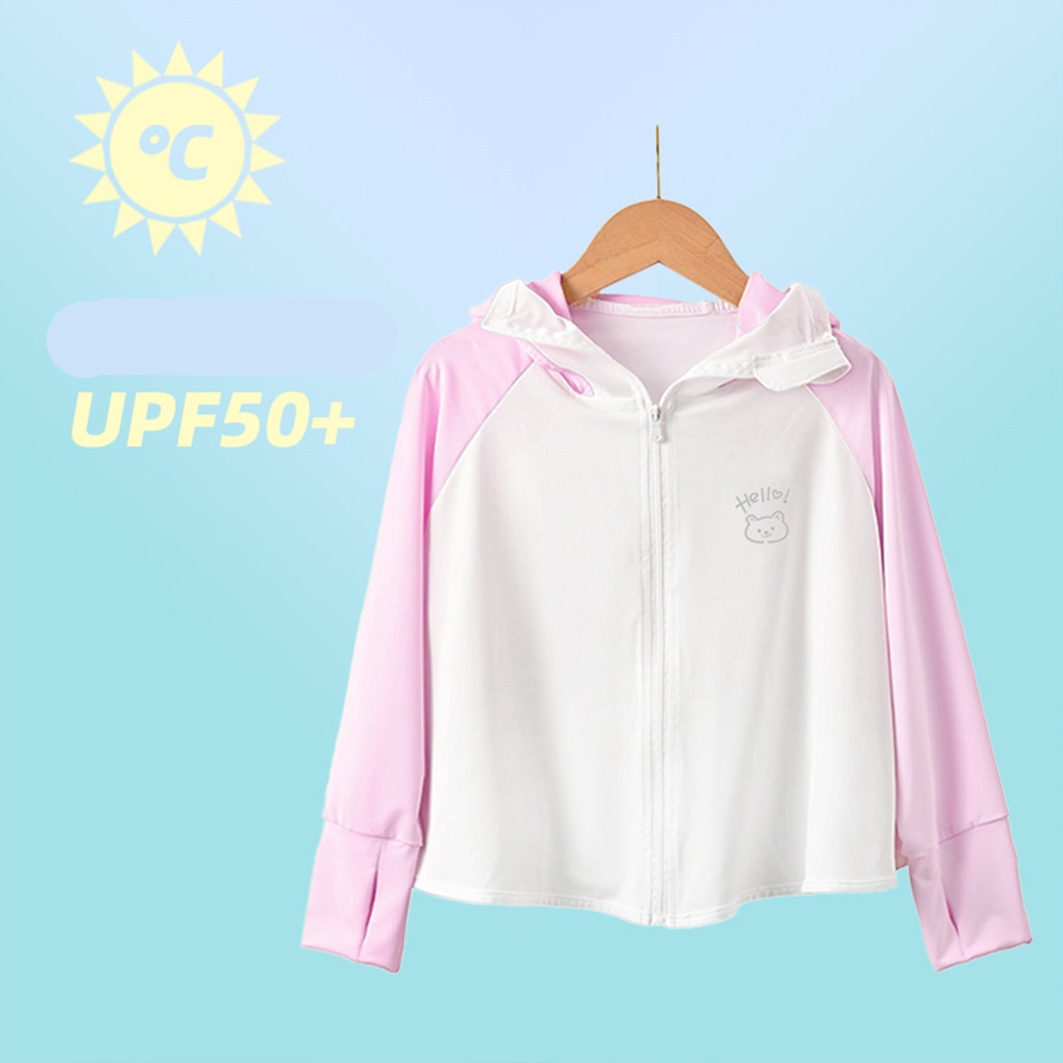Women's breathable and water-repellent sports jacket with hood Chichicherry