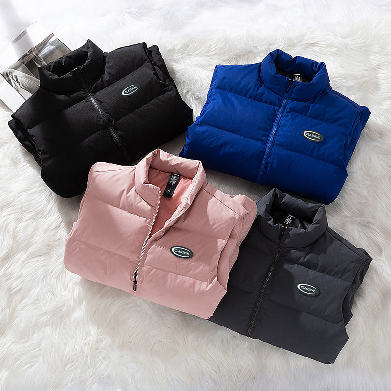 Men's urban-modern thermo quilted vest with high collar, 3D quilting and hidden zipper Chichicherry