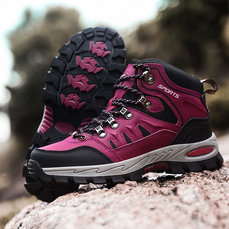 Men's Breathable All-Terrain Trekking Boots with Reinforced Toe Cap, Multi-Grip Profile, and Padded Ankle Collar Chichicherry