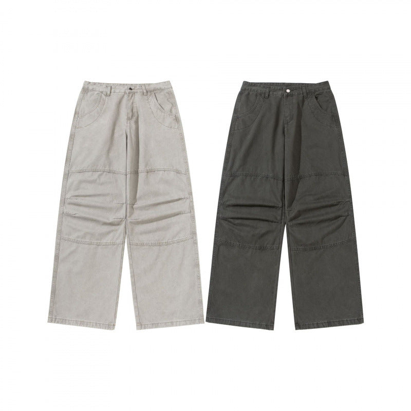 Women's Wide Utility Pants made of durable canvas with reinforced knee panels Chichicherry