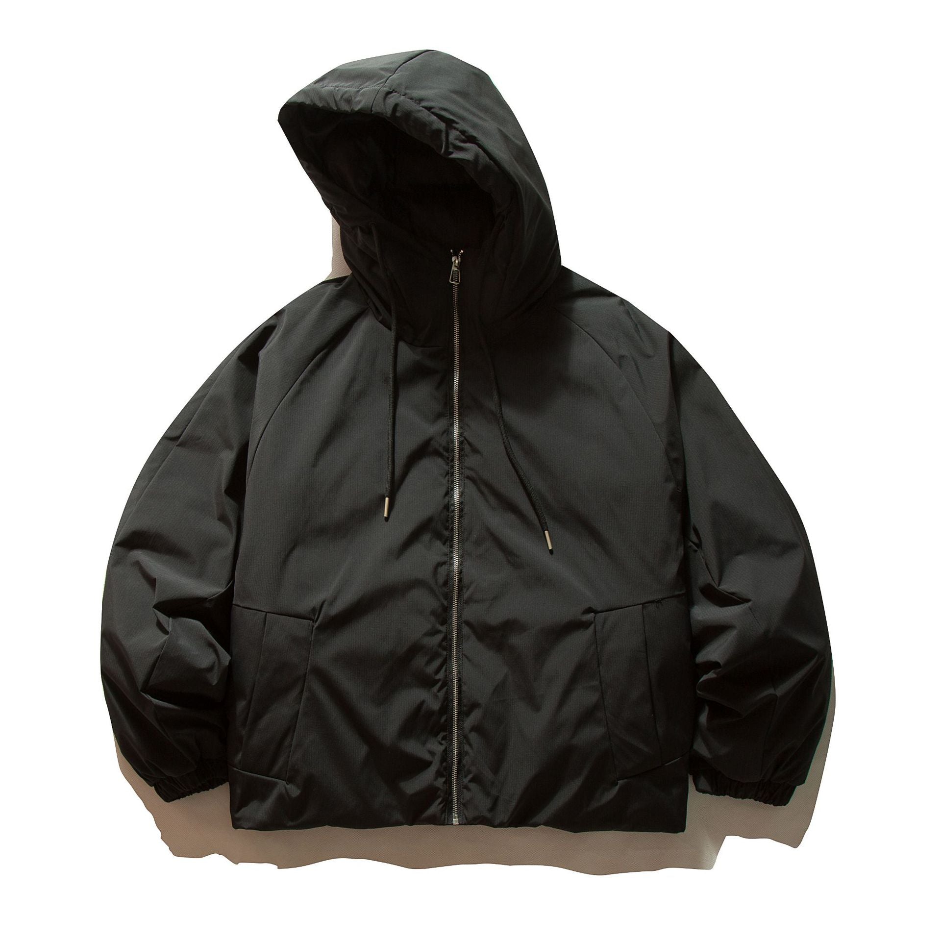 Unisex Boxy quilted hooded jacket with thermal insulation and elastic cuffs Chichicherry
