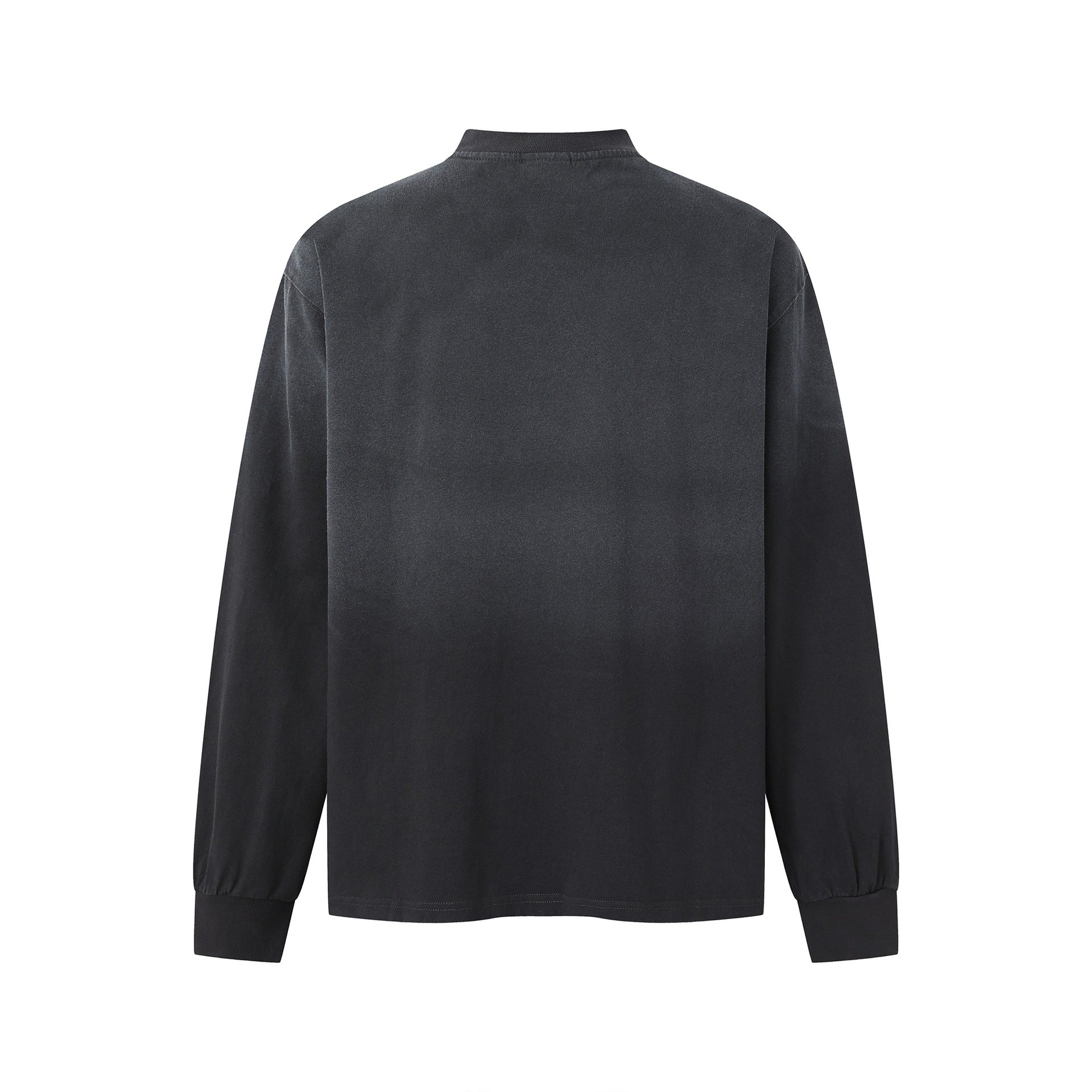 Unisex Oversize Sweatshirt with Troyer collar and blurred logo print Chichicherry