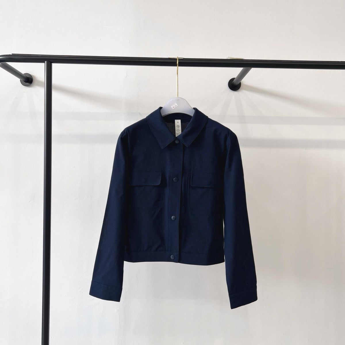 Ladies Short Overshirt Jacket made of lightweight cotton blend with chest pockets Chichicherry
