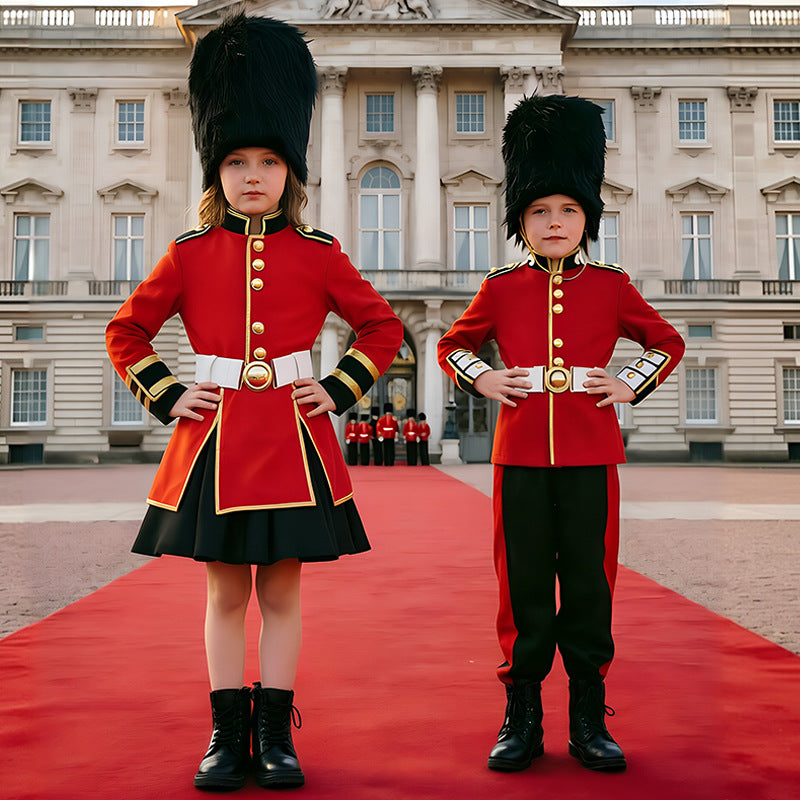 Girls costume as royal guard with detailed jacket and hat Chichicherry