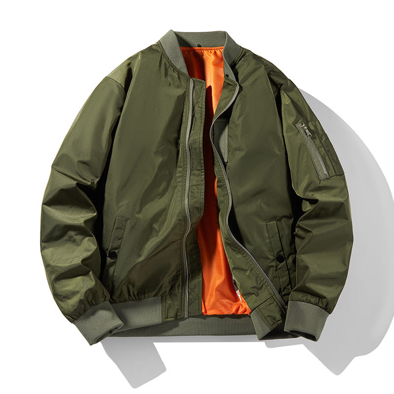 Men's aviator bomber jacket with thermal padding, arm pocket and ribbed cuffs Chichicherry