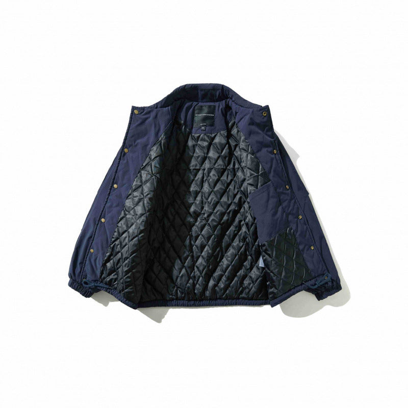 Men's short jacket in worker look with shirt collar, snap button closure and drawstring waistband Chichicherry