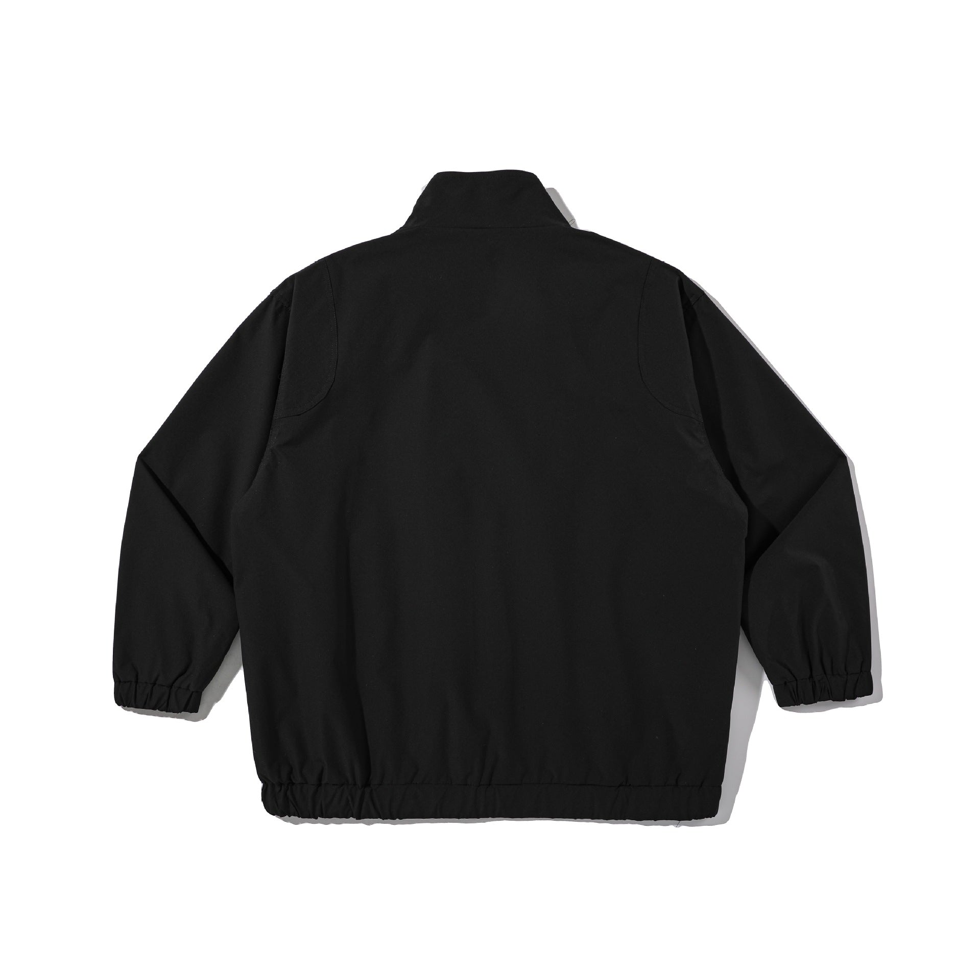 Unisex Technical Boxy-Field Jacket with High Stand Collar and Utility Zippers Chichicherry