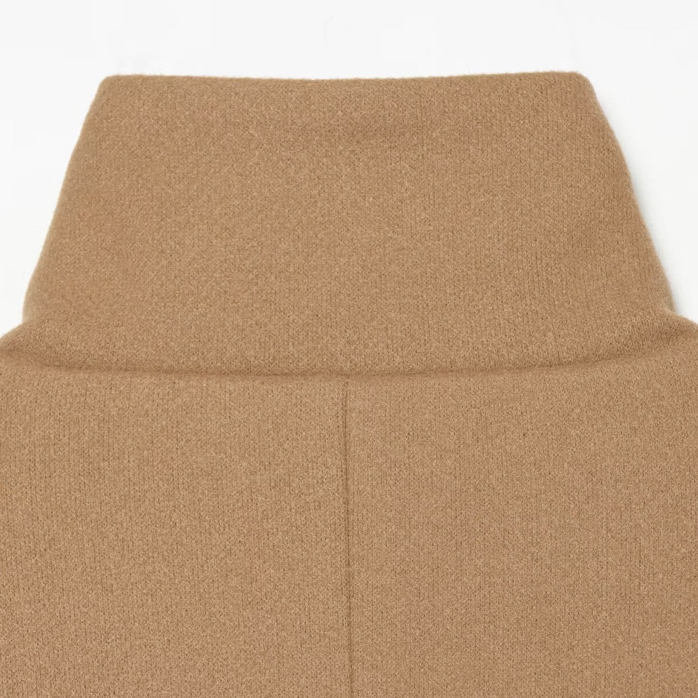 Women's Short Cape Jacket made of Wool Blend with High Roll Neck and Cuff Detail Chichicherry