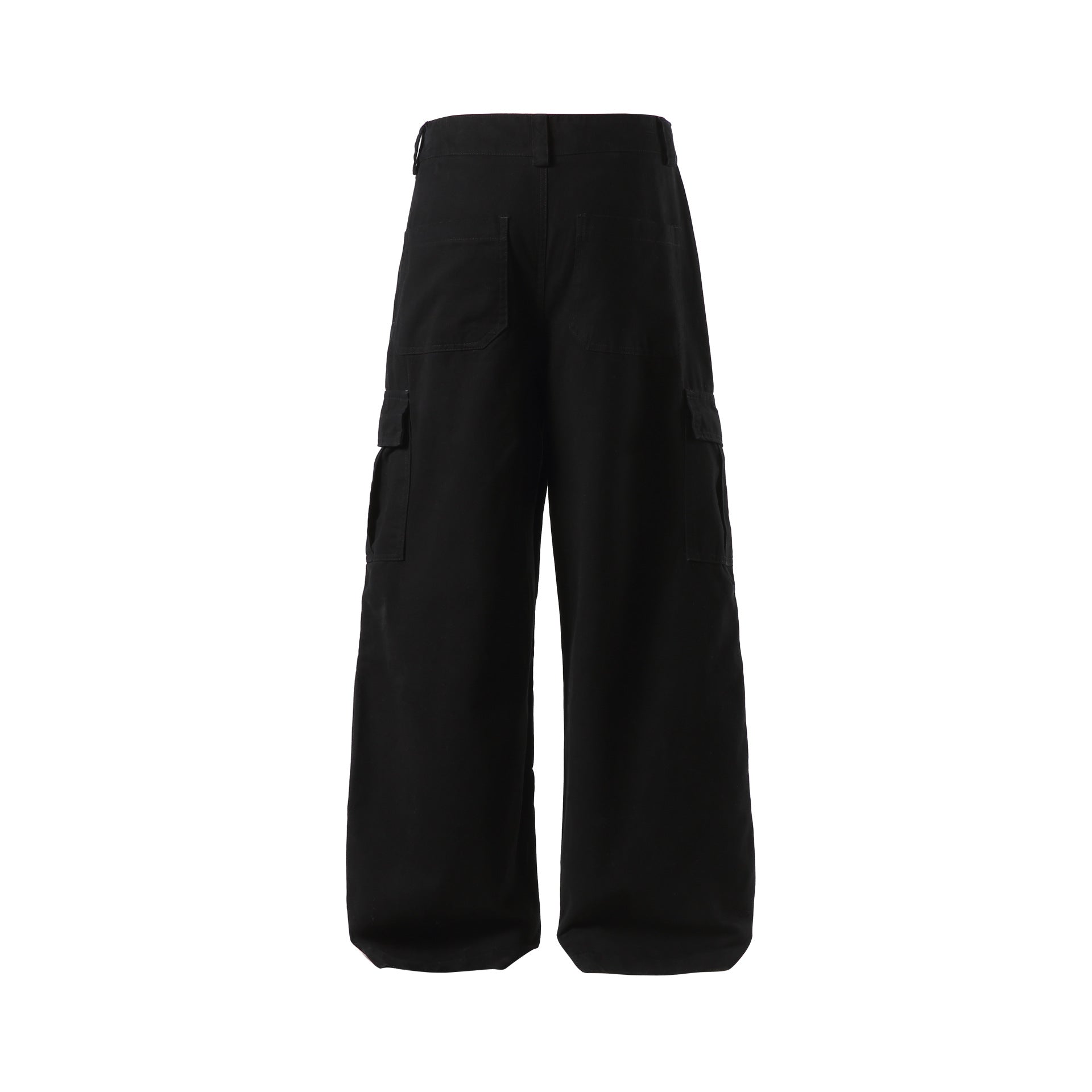 Women's Wide Cargo Culotte with High Waist, Deep Crotch and Functional Flap Pockets Chichicherry