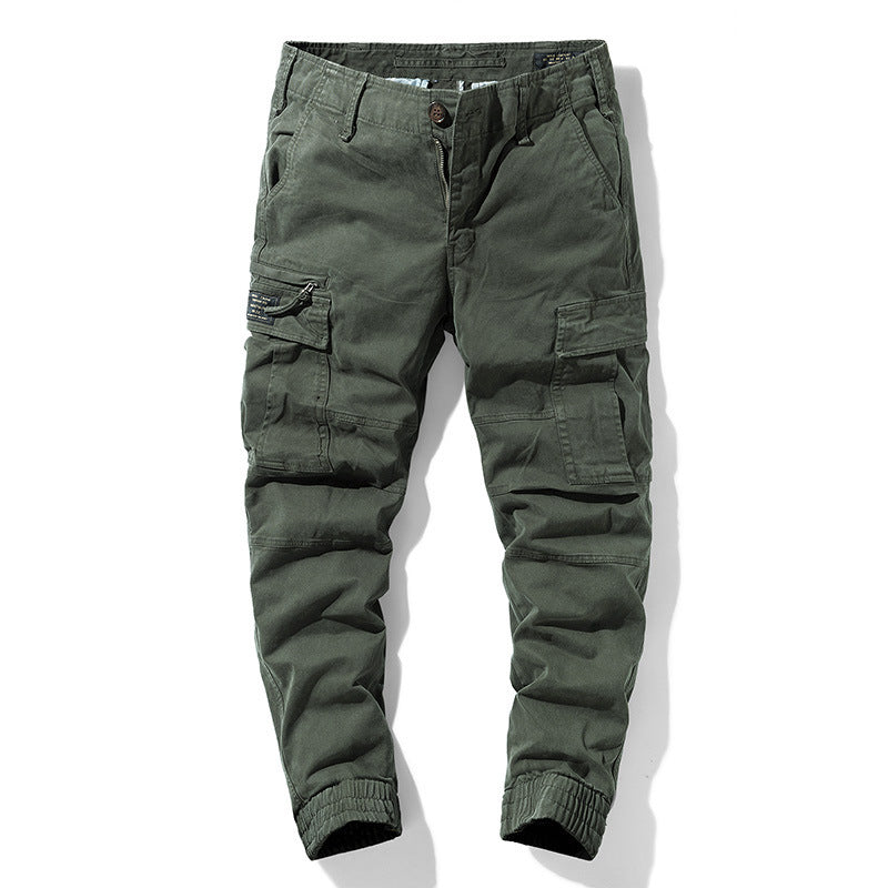 Men's robust Cargo Jogger Pants with elastic hem and multiple pockets Chichicherry