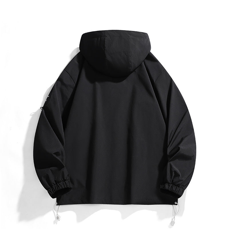 Men's technical hooded field jacket with water-repellent membrane and adjustable cuffs Chichicherry