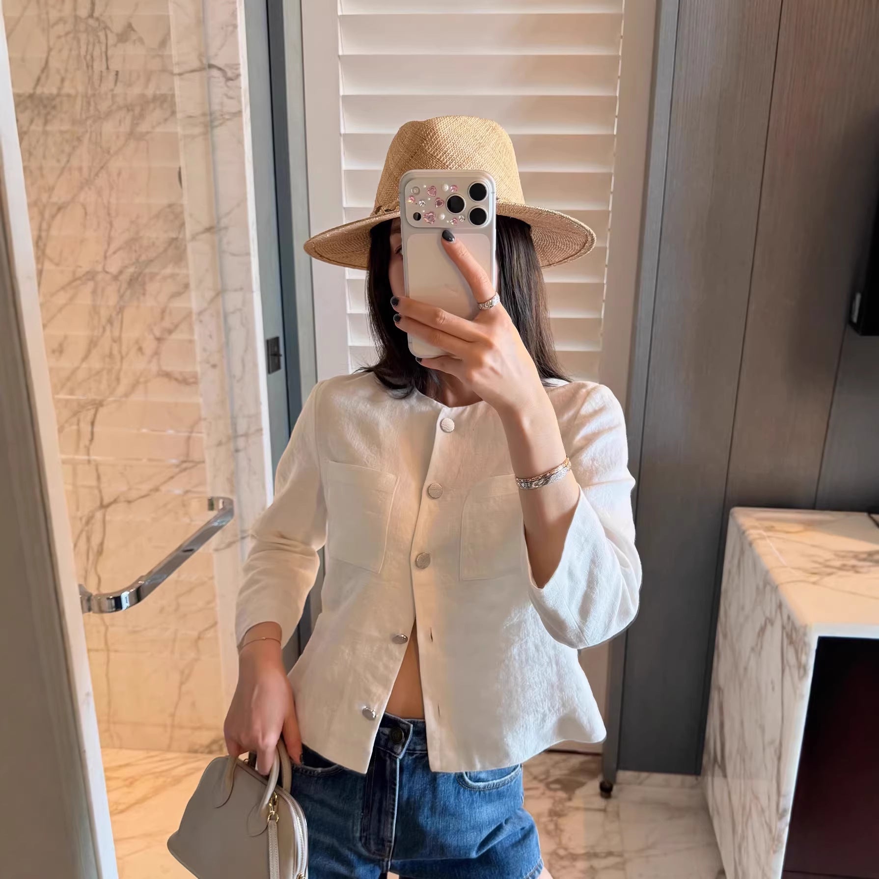 Ladies Elegant and Casual Linen Jacket Drune