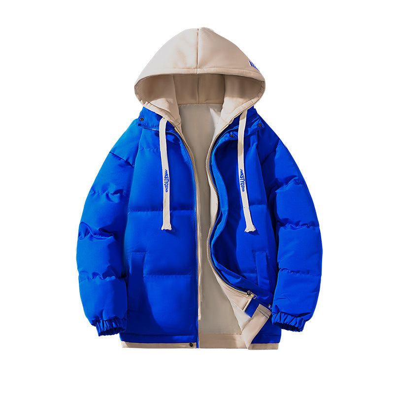 Women's two-layer quilted hooded jacket with contrasting hood, drawstring and elastic cuffs Chichicherry