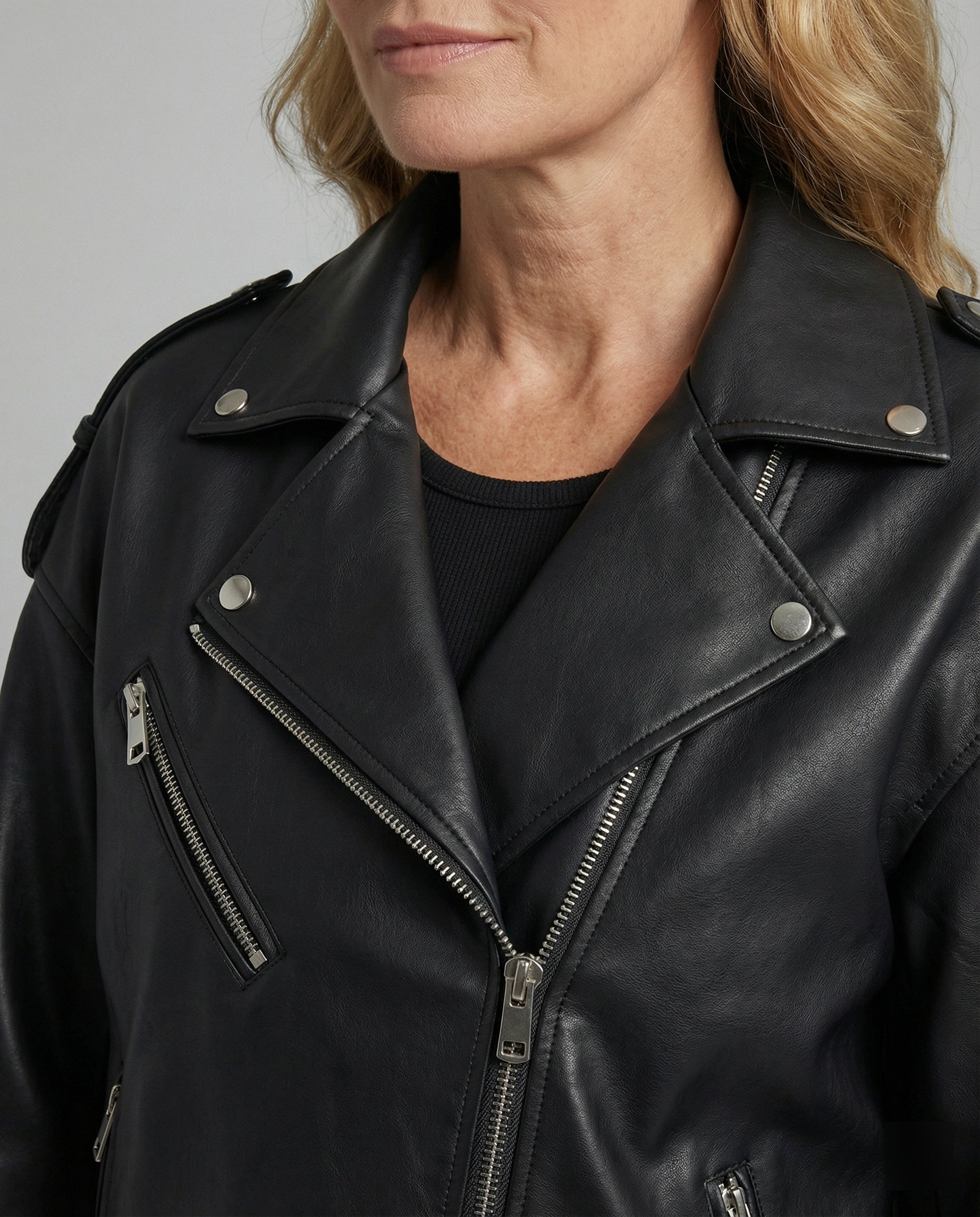 Leisurewear Women Biker Jacket Vegan