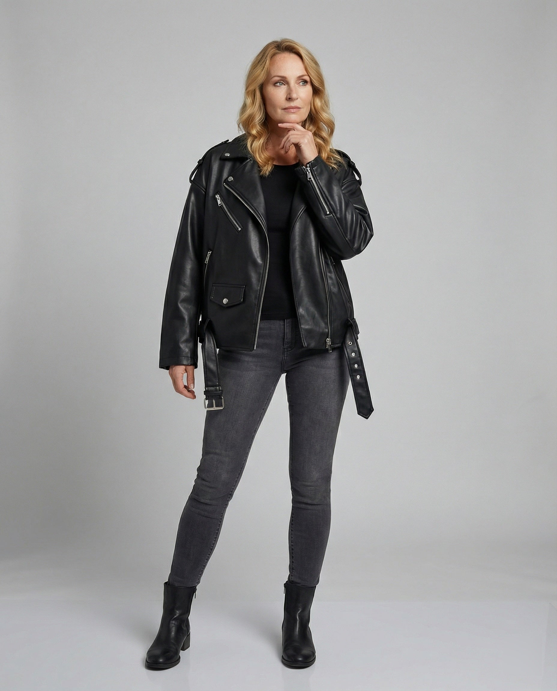 Leisurewear Women Biker Jacket Vegan