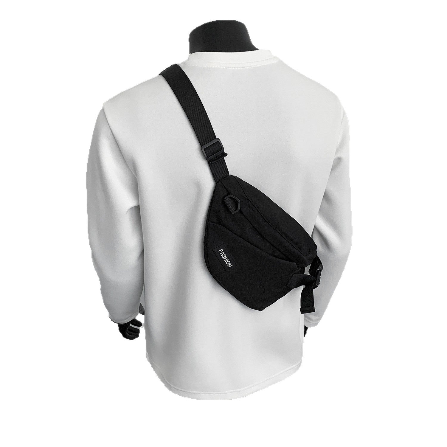 Men's sweatshirt with structured seam details and round neck Chichicherry