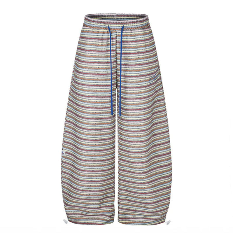 Women's Wide Palazzo Lounge Pants with Drawstring Waist and Adjustable Hem Cords Chichicherry