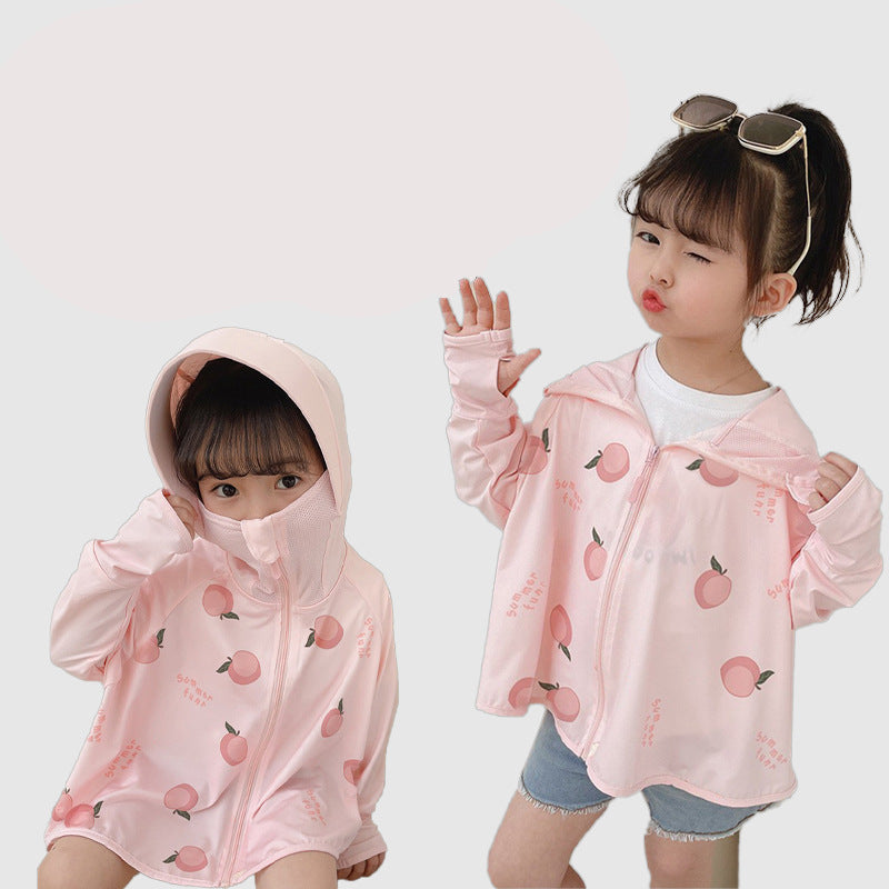 Children's UV protection jacket with hood and lightweight breathable properties Chichicherry