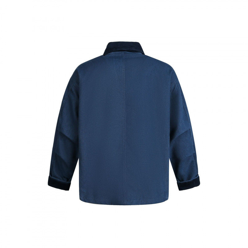 Men's utility jacket with toggle fastenings, cord collar, and multiple pockets Chichicherry