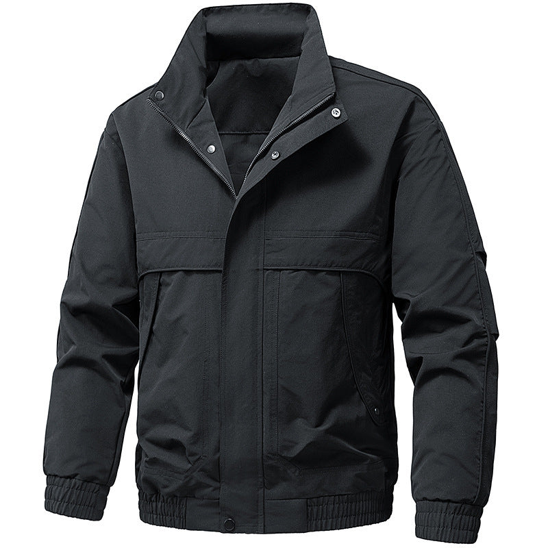 Men's technical hooded softshell jacket with adjustable hood and utility pockets Chichicherry