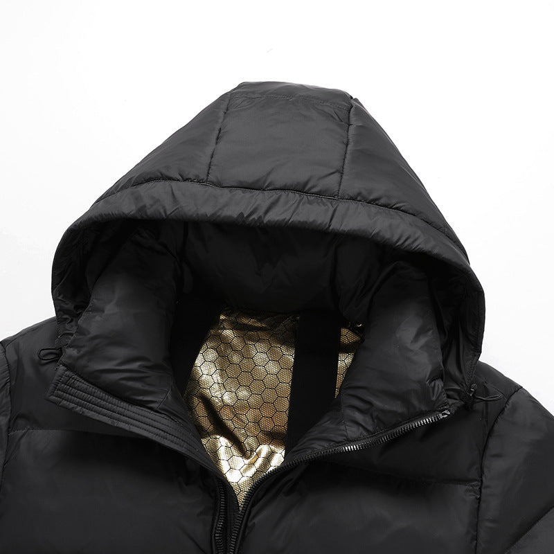 Men's thermal parka with reflective thermal lining and carrying straps Chichicherry
