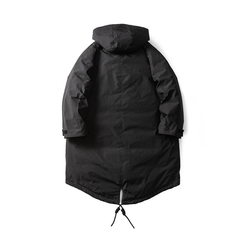Men Waterproof Thermal Parka with Extended Back and Hood Chichicherry