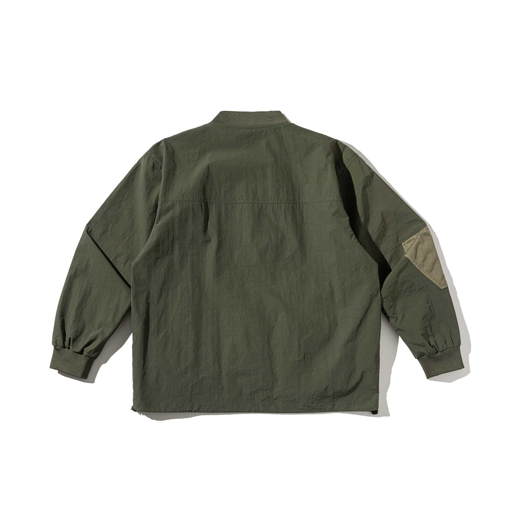 Unisex Technical Pullover Anorak with Half Zipper and Utility Pockets Chichicherry
