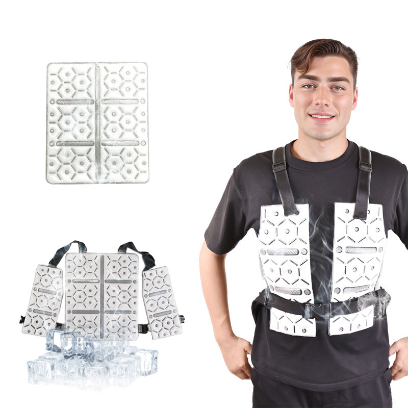 Men's nan flexible back protector with ventilated padding and adjustable straps Chichicherry