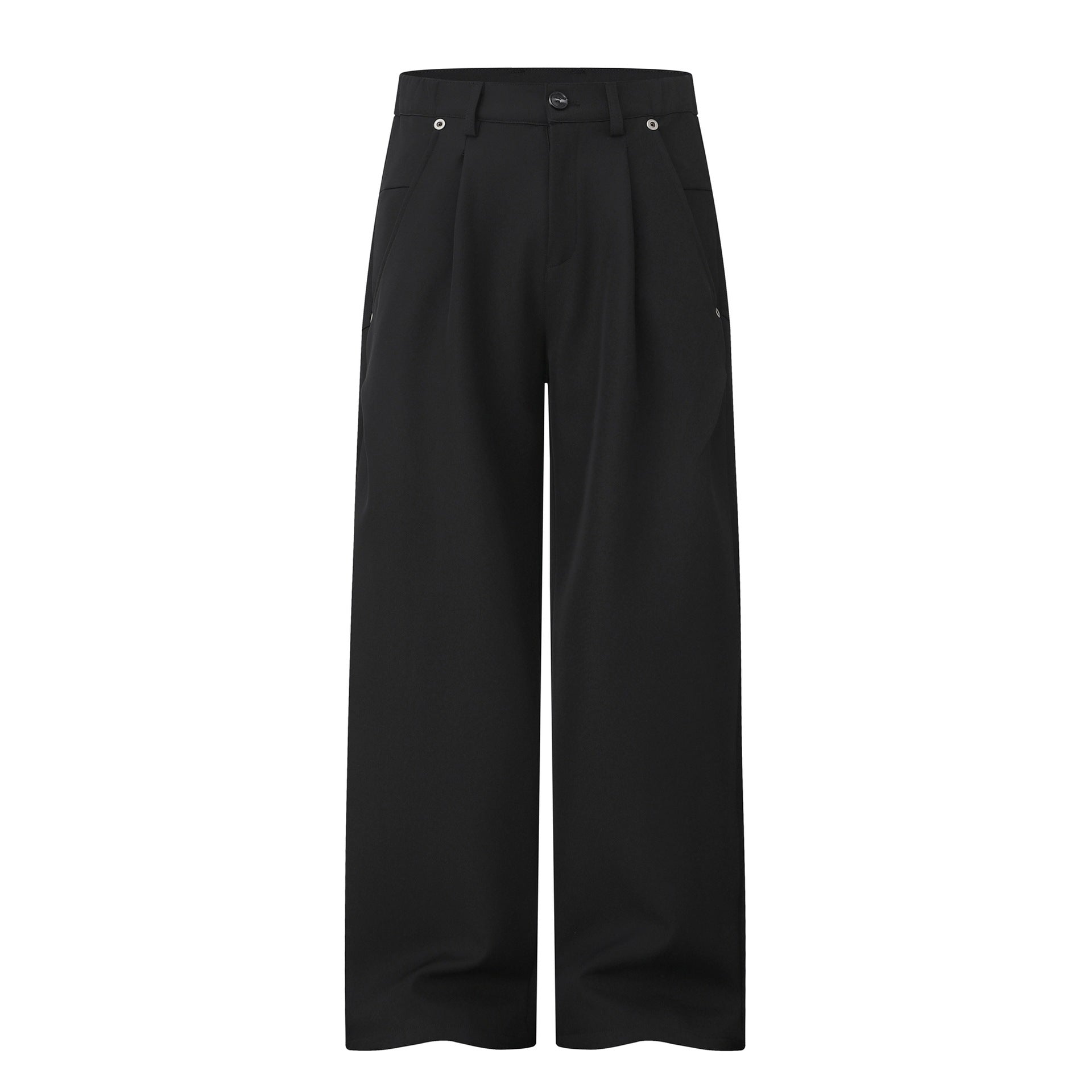 Women's Wide Pleated Trousers with High Waist and Wide Leg Chichicherry