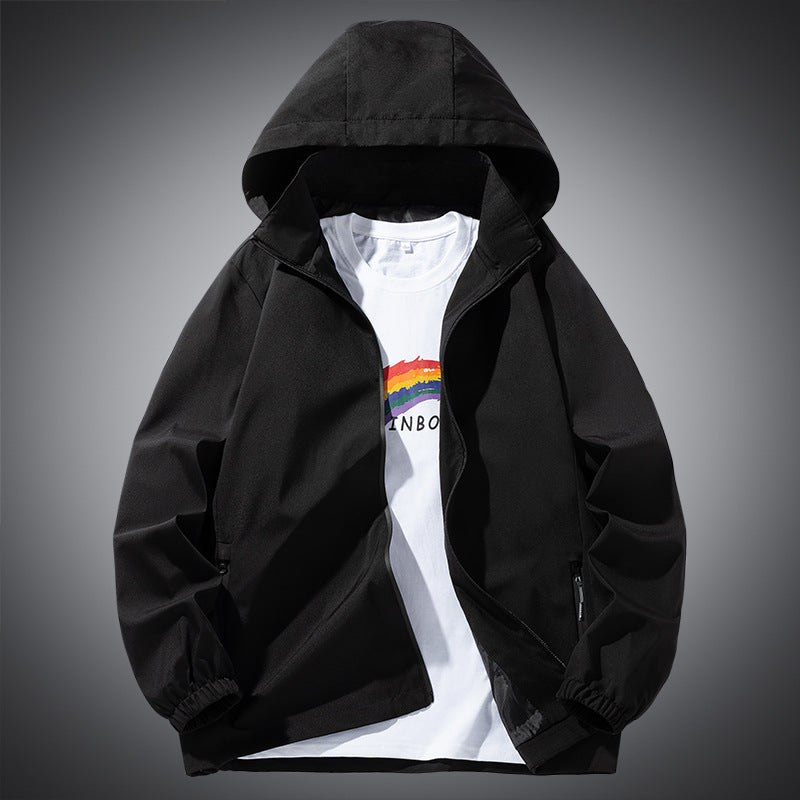 Unisex Minimalistic Softshell Hoodie with water-repellent coating, hood & concealed zipper pockets Chichicherry