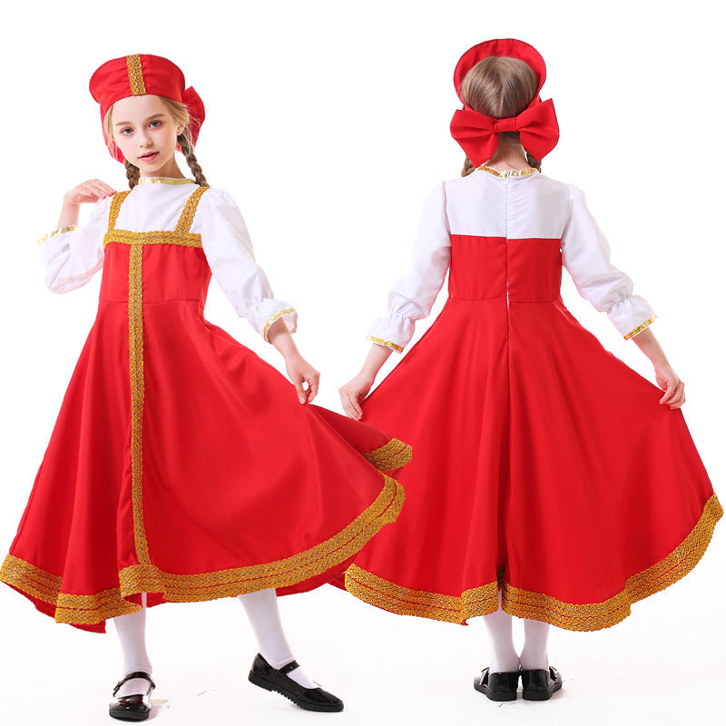 Girls Fairy Tale Costume with Golden Hem Chichicherry