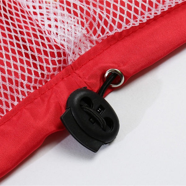 Men's Lightweight Windbreaker with Mesh Lining, Stand Collar & Elastic Hem Chichicherry