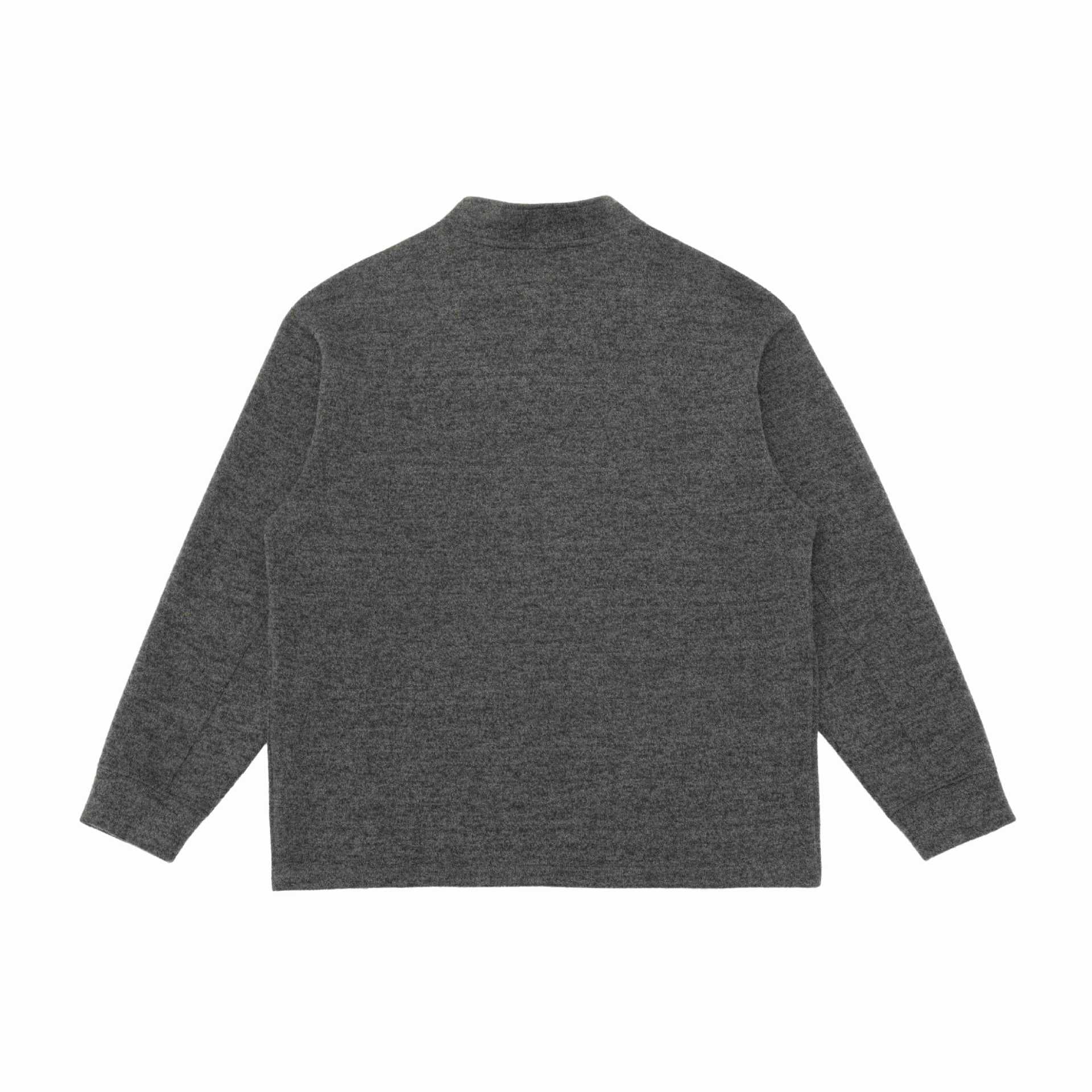 Men's Half-Zip Sweatshirt with Stand Collar and Contrast Stitch Chichicherry
