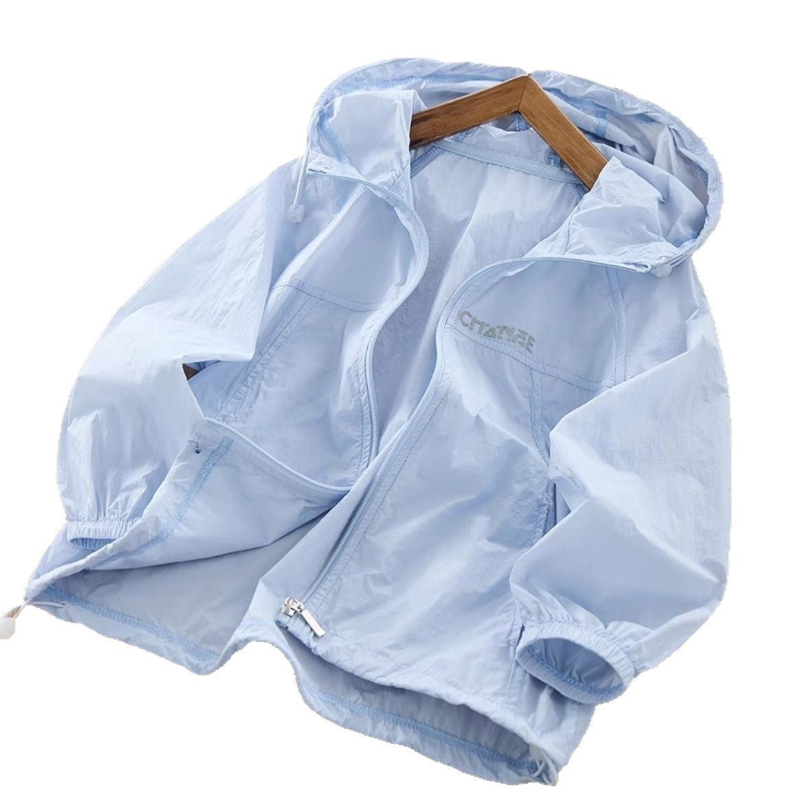 Women's ultra-lightweight windbreaker with hood and elastic cuffs Chichicherry