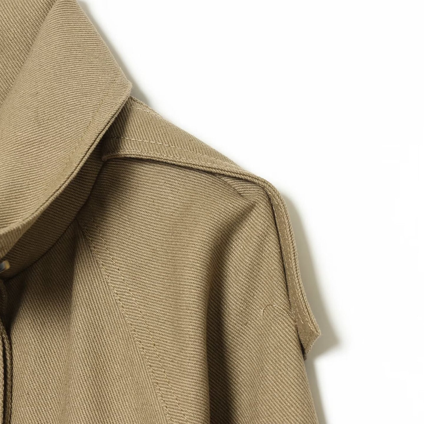Women's Short Oversized Cape Trench Coat with High Funnel Collar and Utility Patch Pockets Chichicherry