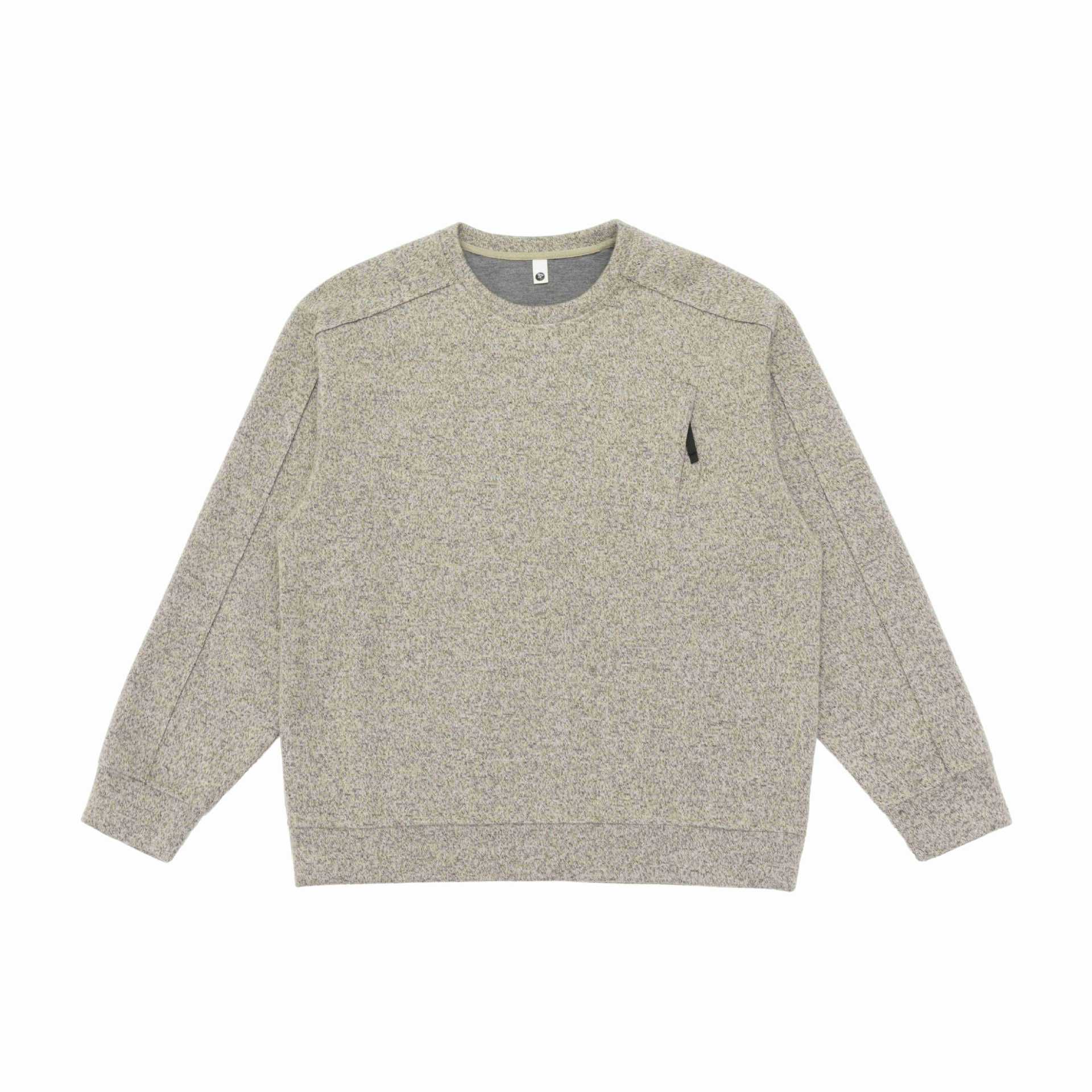 Unisex Structured Round Neck Sweatshirt with Raglan Sleeves and Ribbed Hem Chichicherry