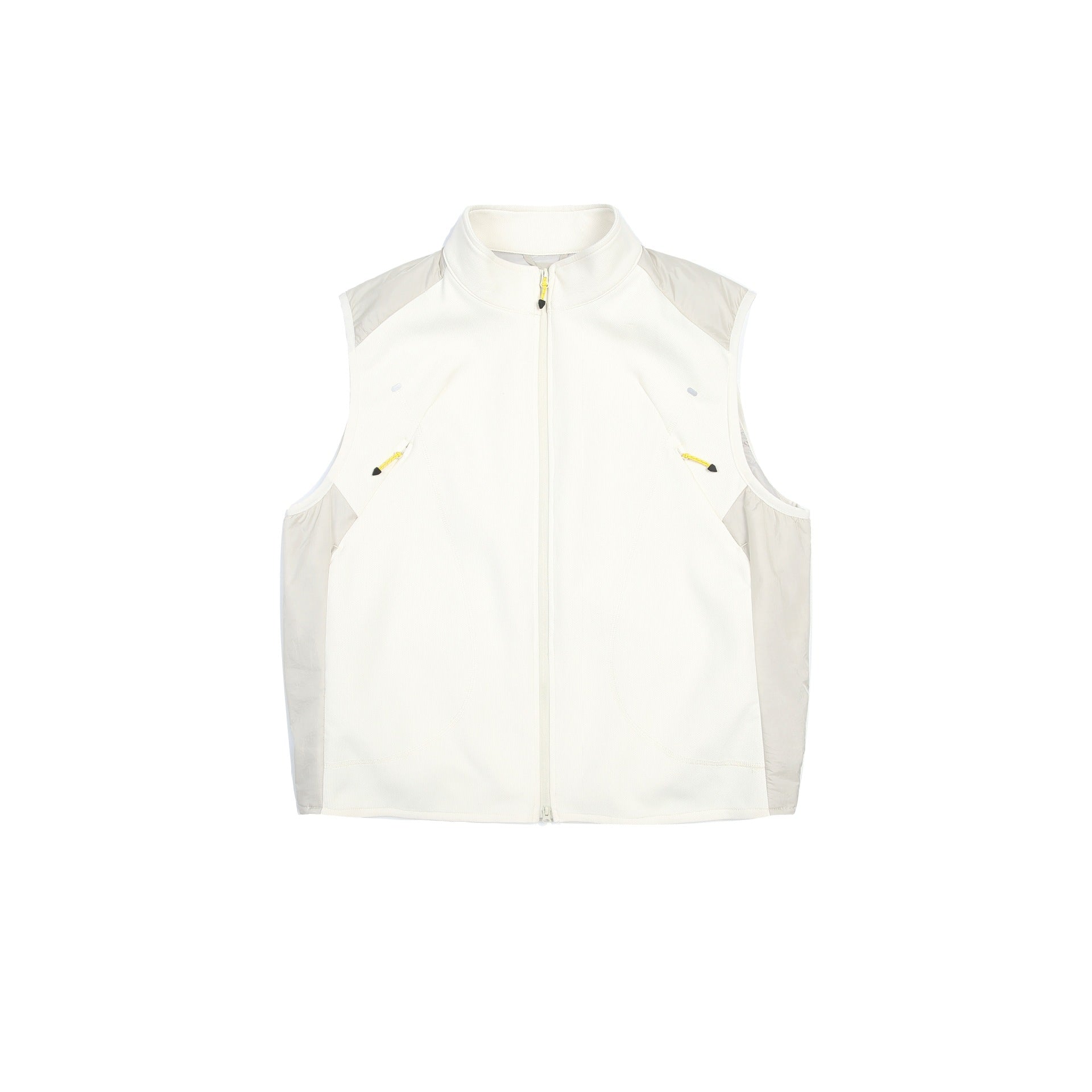 Women's lightweight technical functional vest with stand-up collar, two-way zipper, and zippered pockets Chichicherry