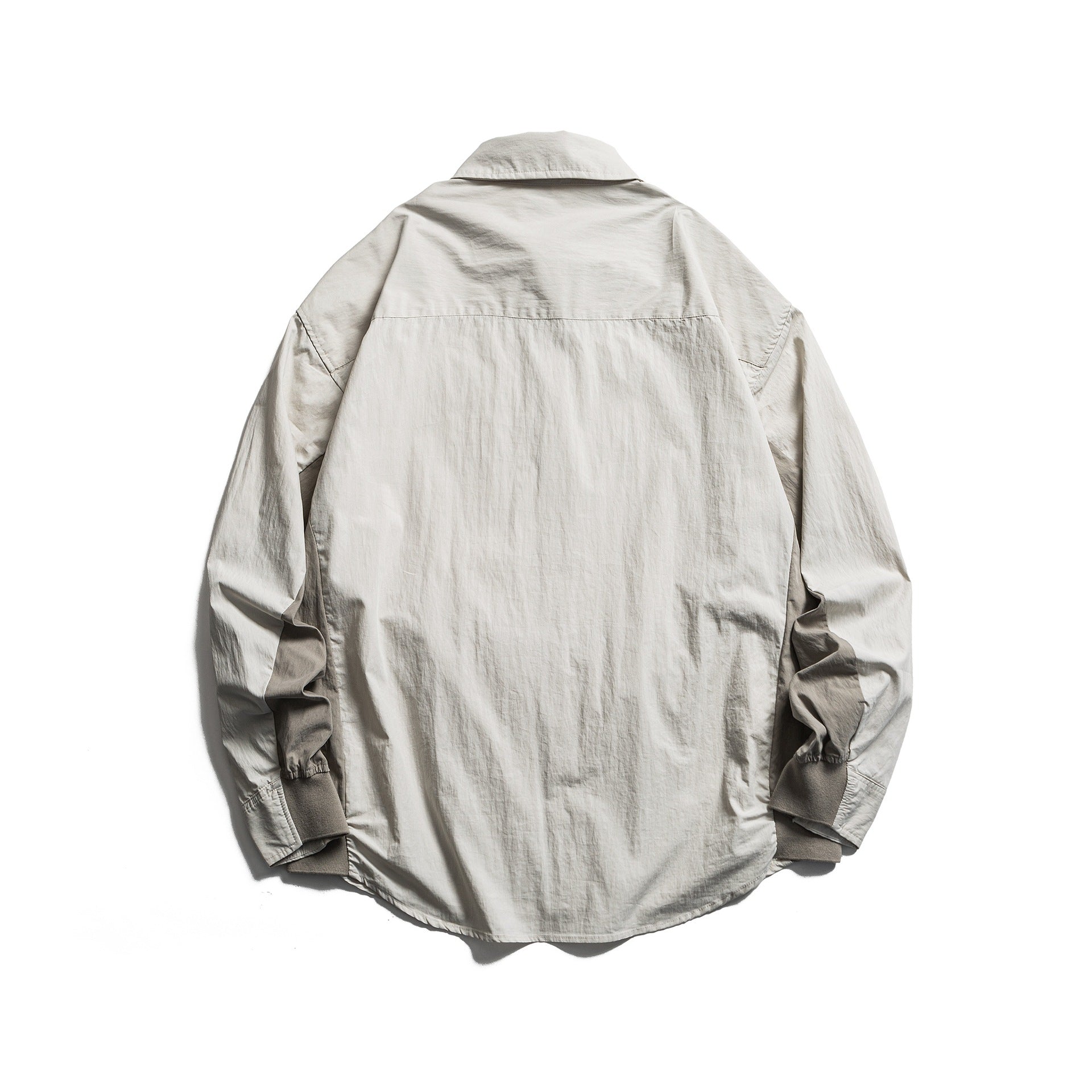 Men's Oversized Shirt with Chest Pocket and Ribbed Cuffs Chichicherry
