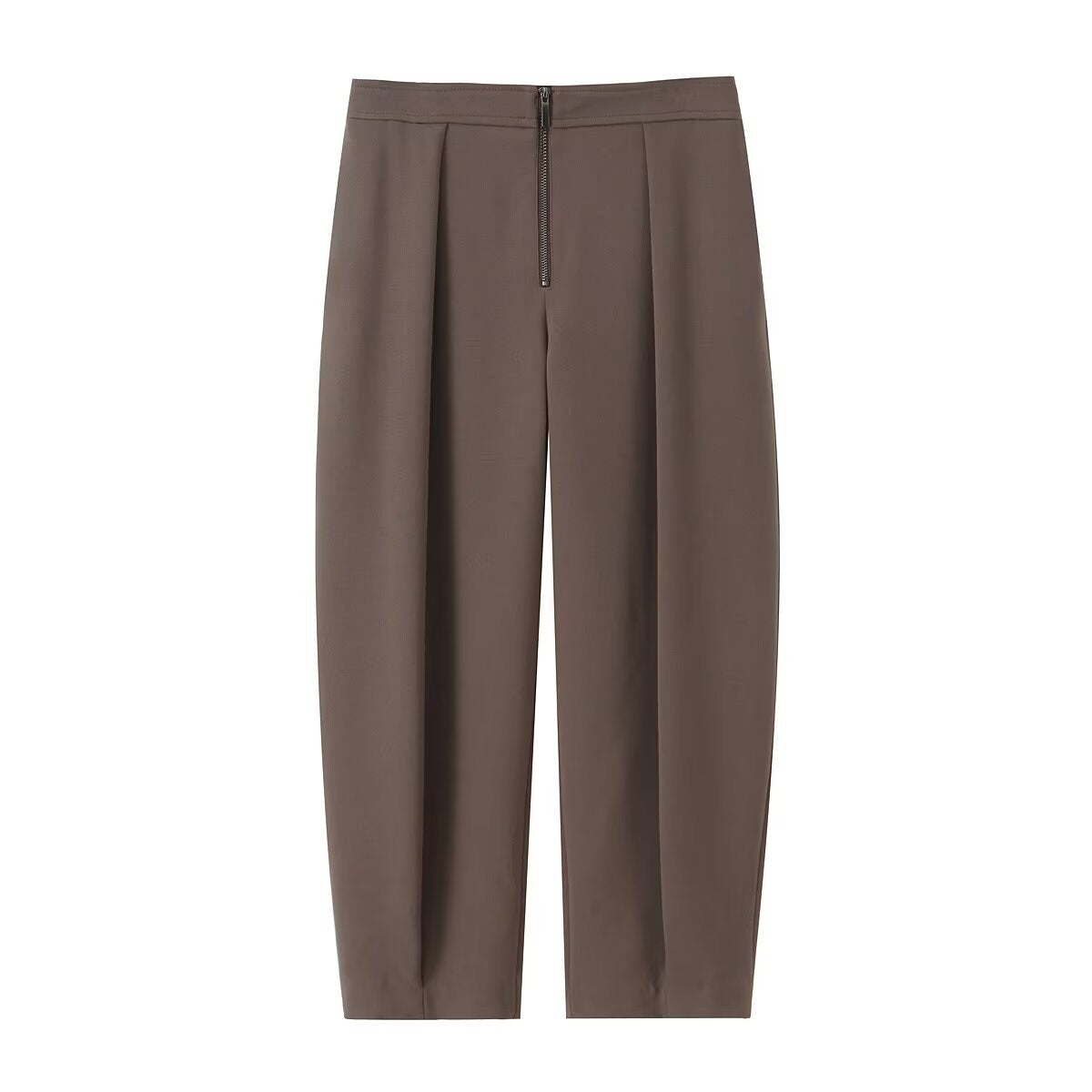 Women's Two-Piece Suit Set with Tailored Double-Breasted Blazer and High-Waisted Pleated Trousers Chichicherry