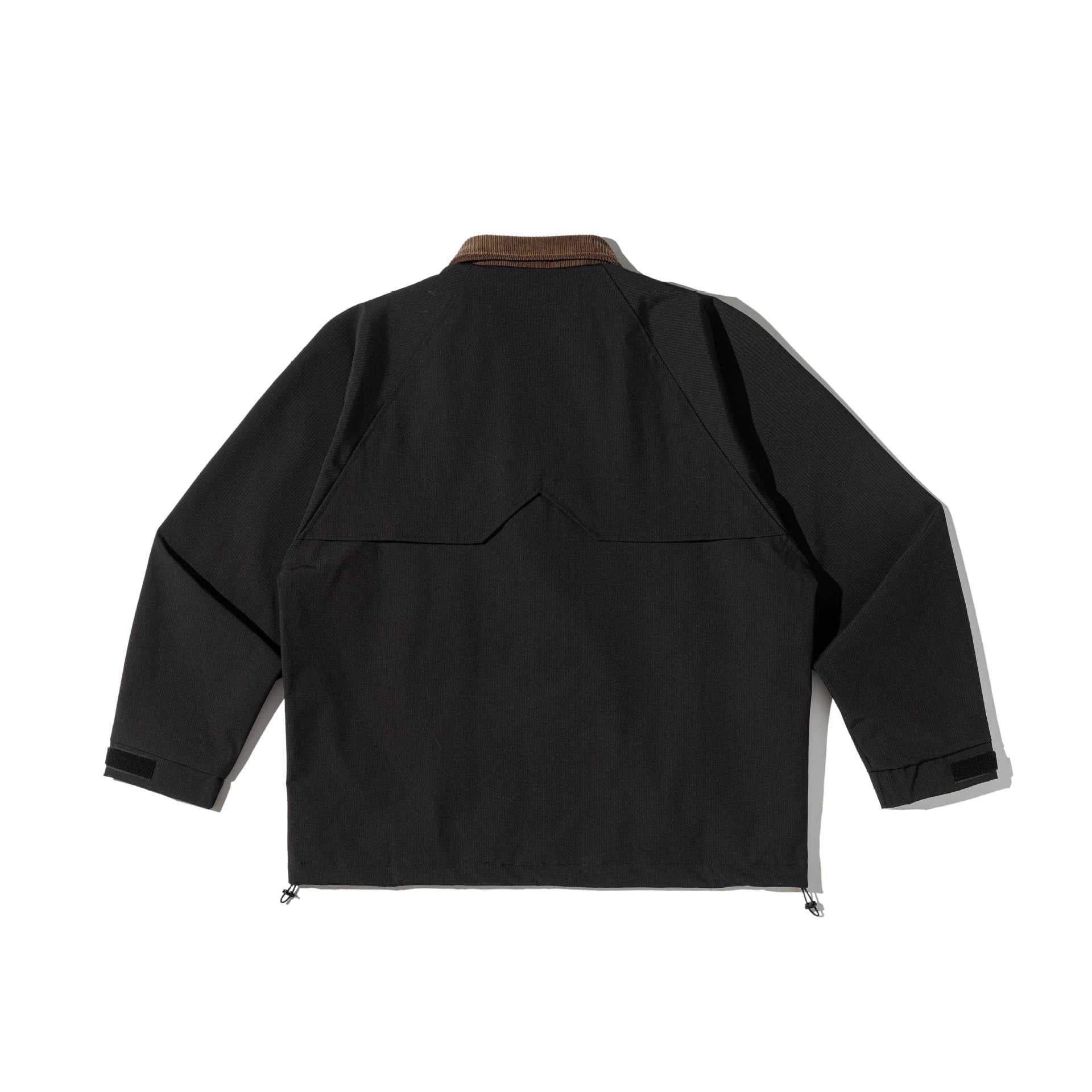Men's field jacket in parka style with cord collar and utility details Chichicherry