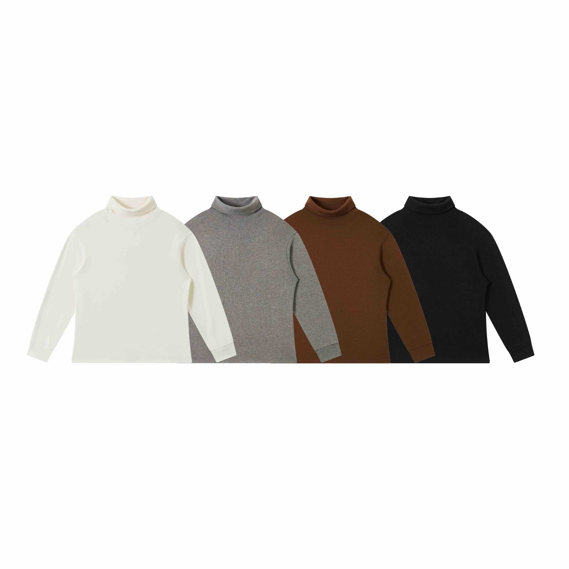 Women's fine-structured turtleneck sweater made of cotton blend with raglan sleeves Chichicherry