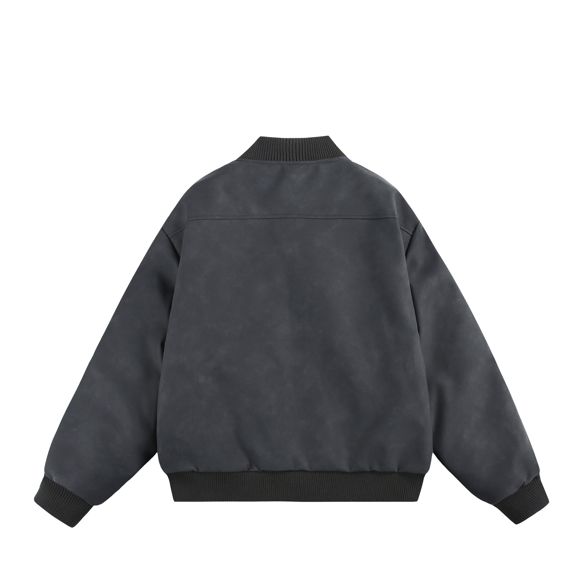Unisex Oversize Bomber with minimalist front panel and structured seam design Chichicherry
