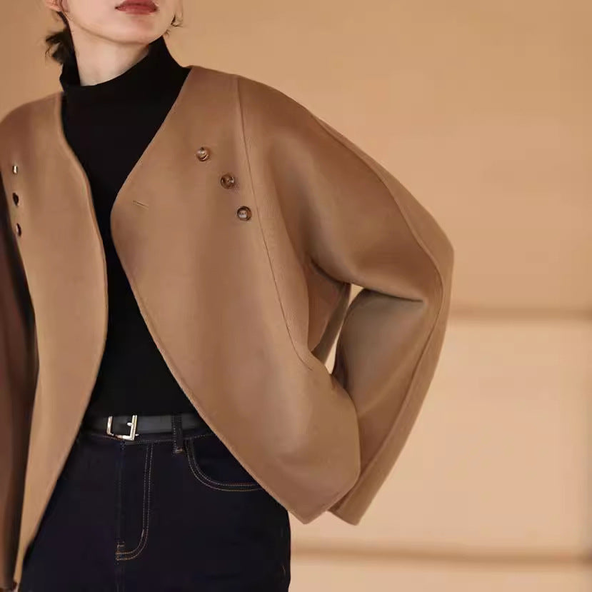 Ladies Elegant and cozy jacket with asymmetrical cut Drune