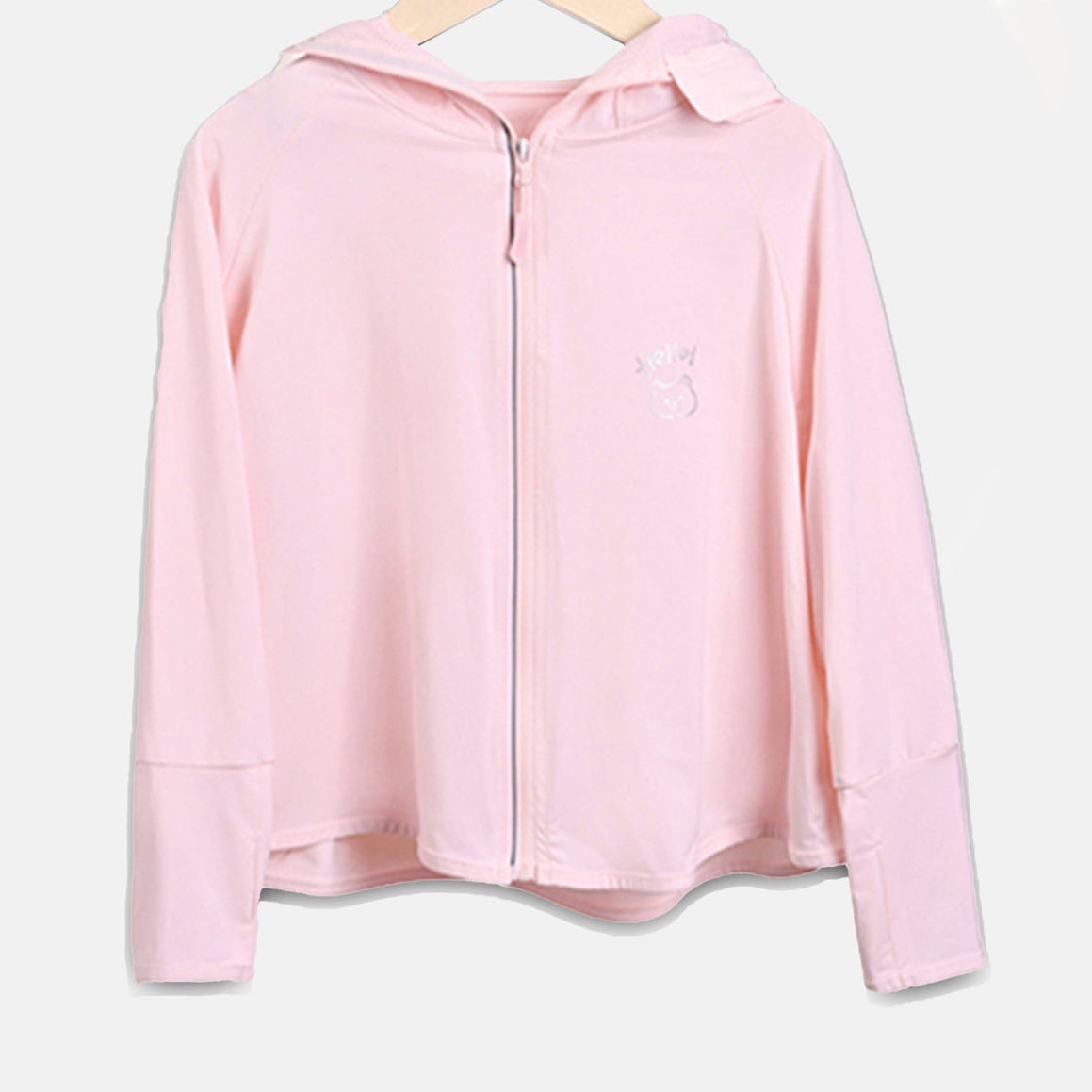 Girls transition jacket with hood and cute animal motif Chichicherry